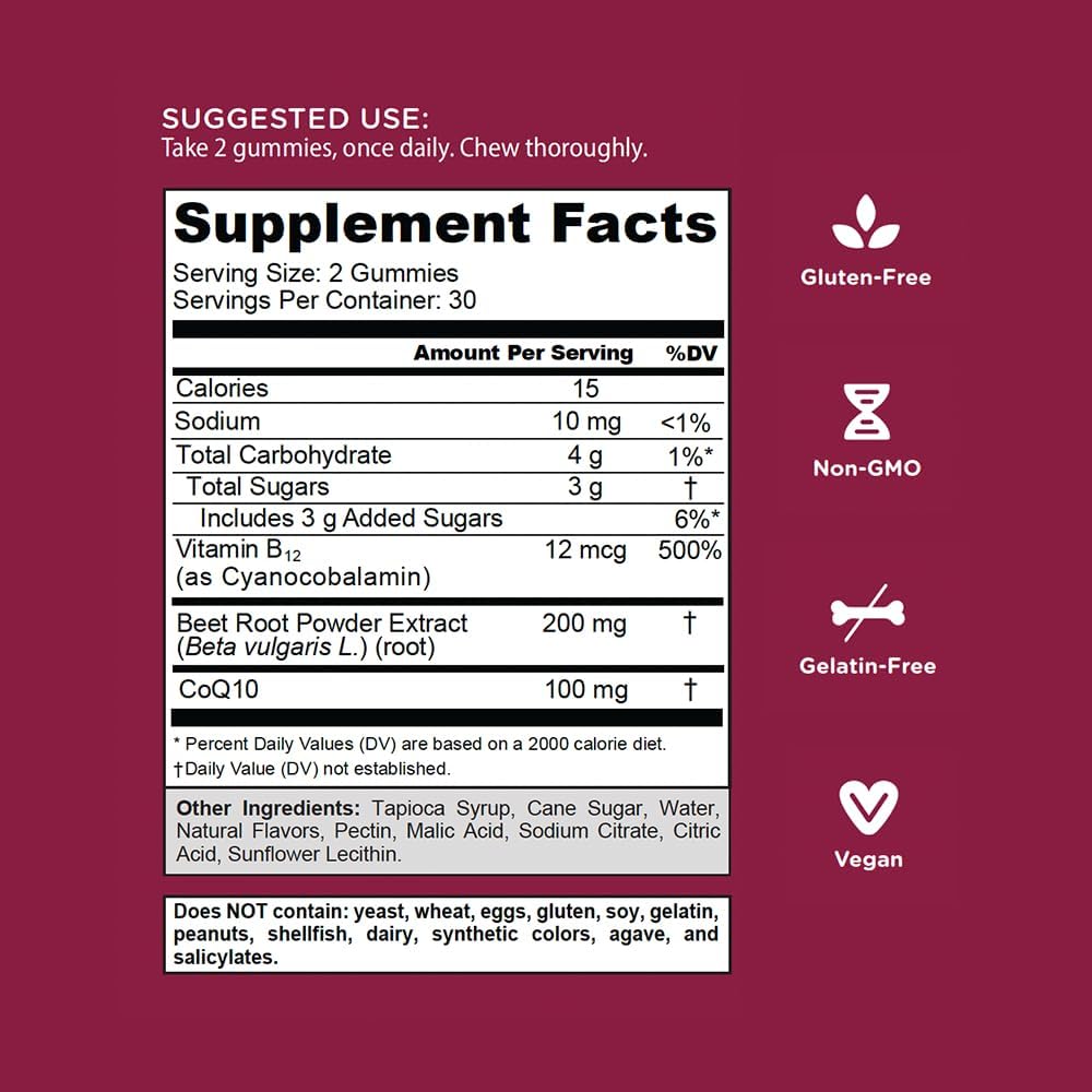 Goli Nutrition Beets Cardio Gummies