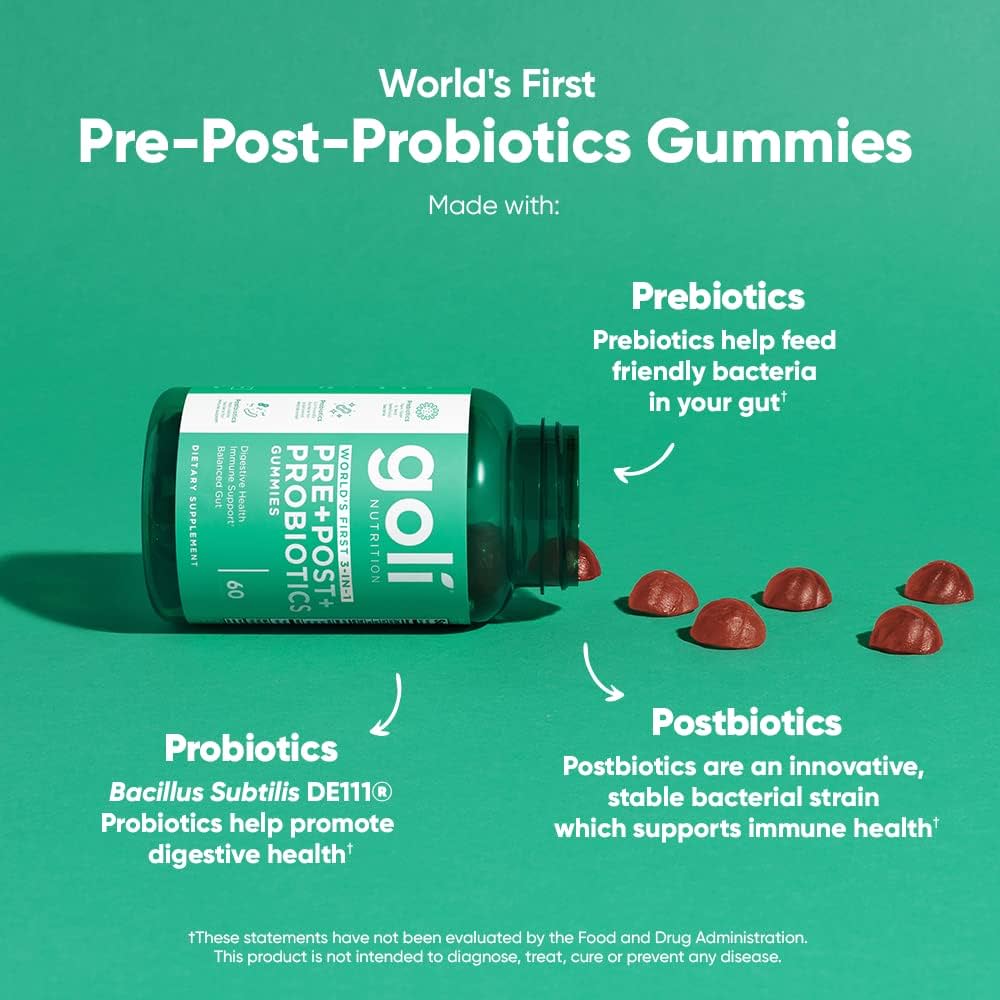 Goli Nutrition Pre+Post+Probiotics Gummies