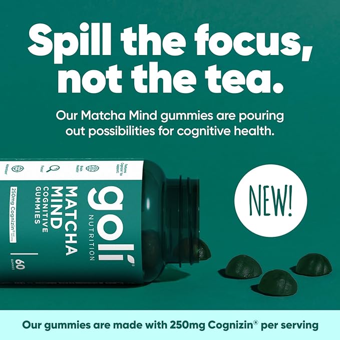 Goli Nutrition Matcha Mind Cognitive Gummies