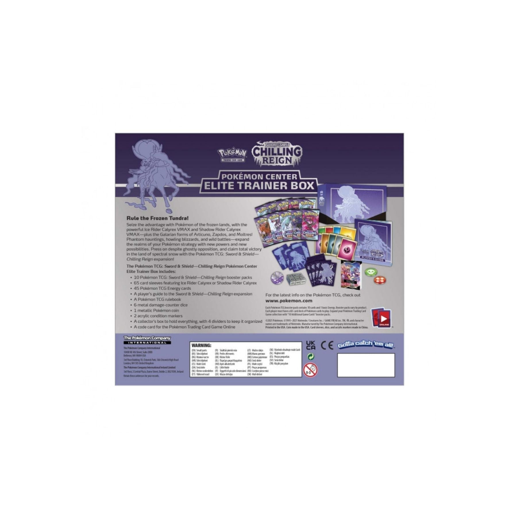 Pokemon - Chilling Reign - Elite Trainer Box - Shadow Rider Calyrex