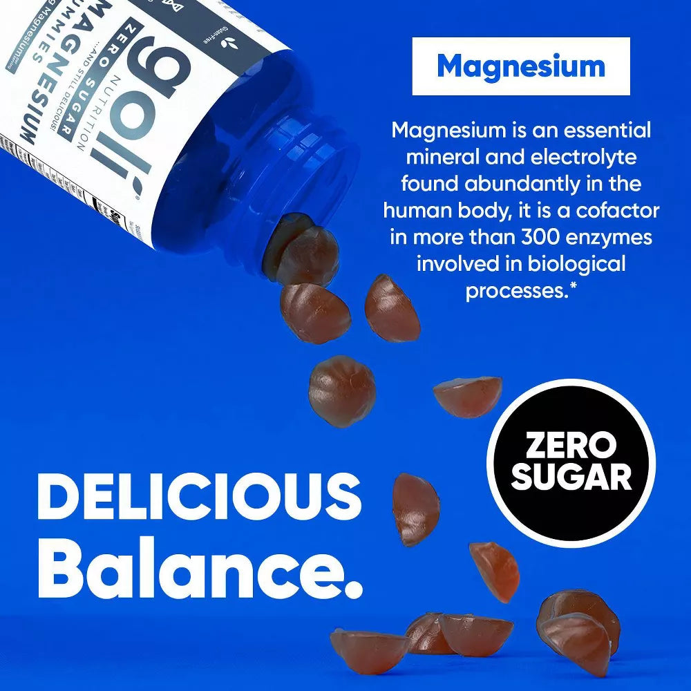 Goli Nutrition Magnesium Zero Sugar Gummies, 60 Gummies