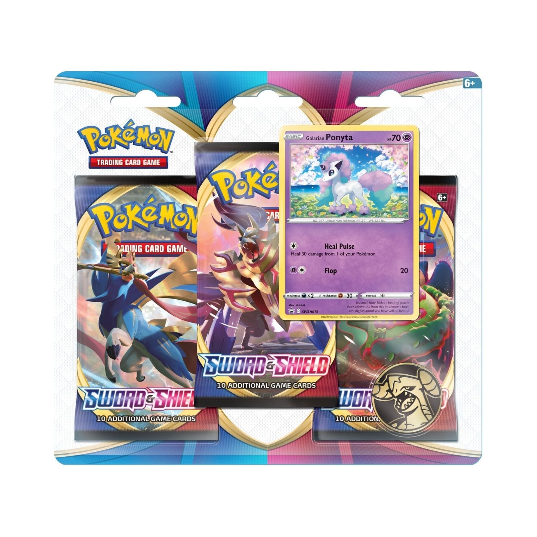 Pokemon - Sword & Shield - 3 Pack Blister - Ponyta