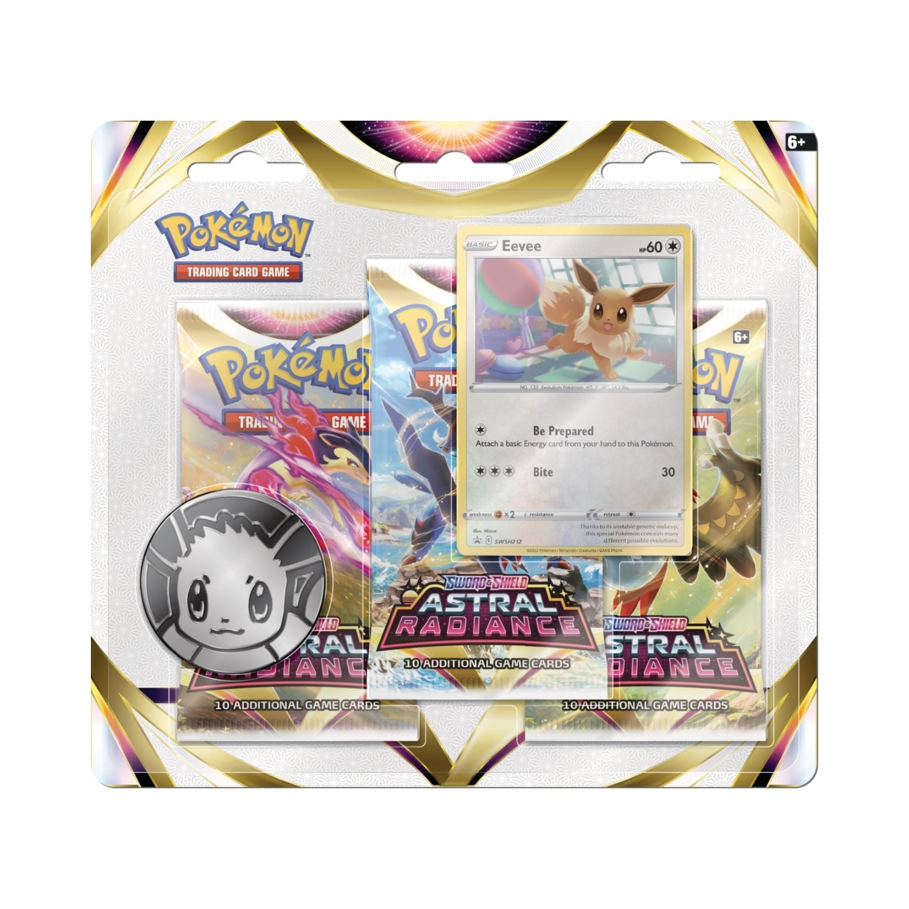 Pokemon - Astral Radiance - 3 Pack Blister - Eevee