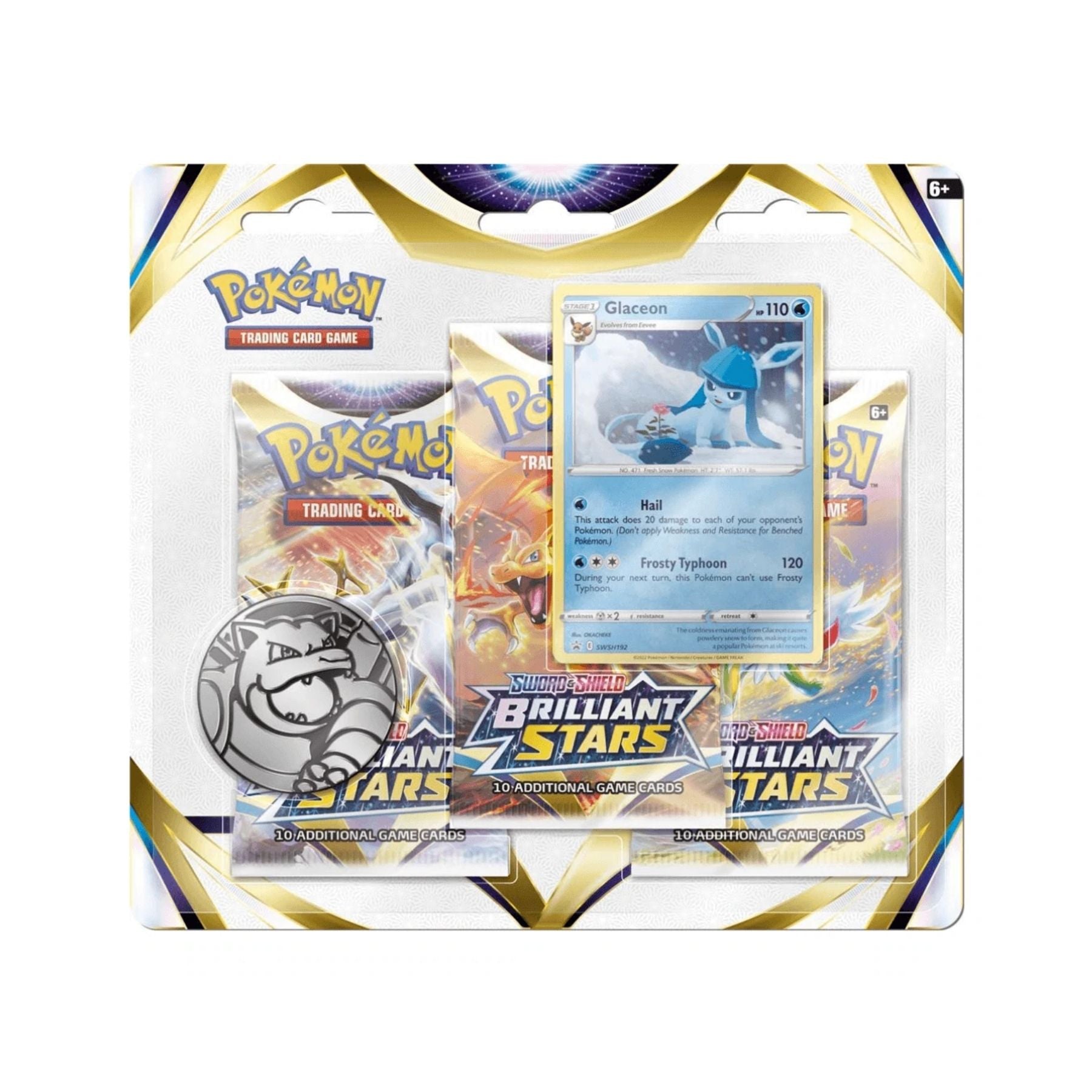 Pokemon - Brilliant Stars - 3 Pack Blister - Glaceon
