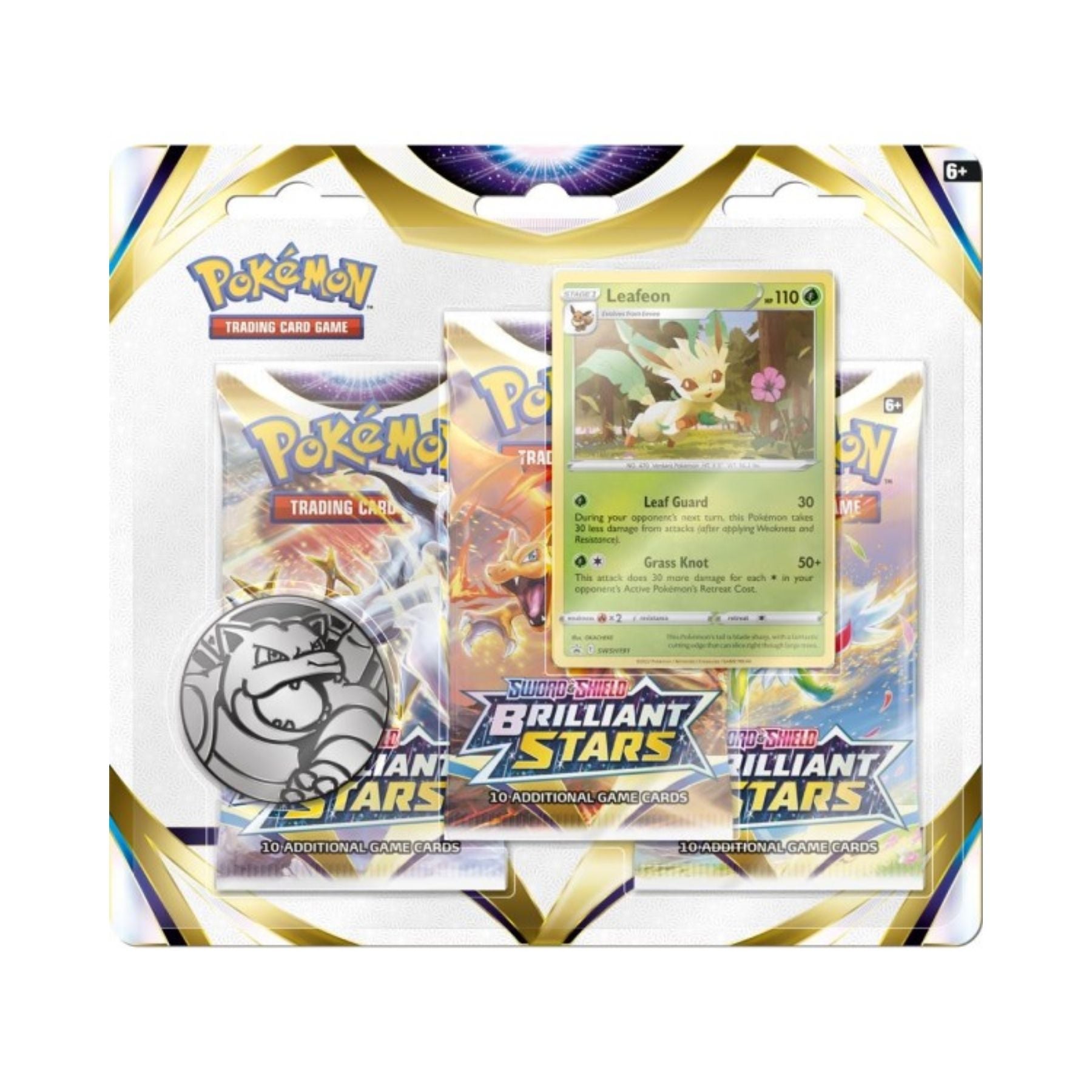 Pokemon - Brilliant Stars - 3 Pack Blister - Leafeon