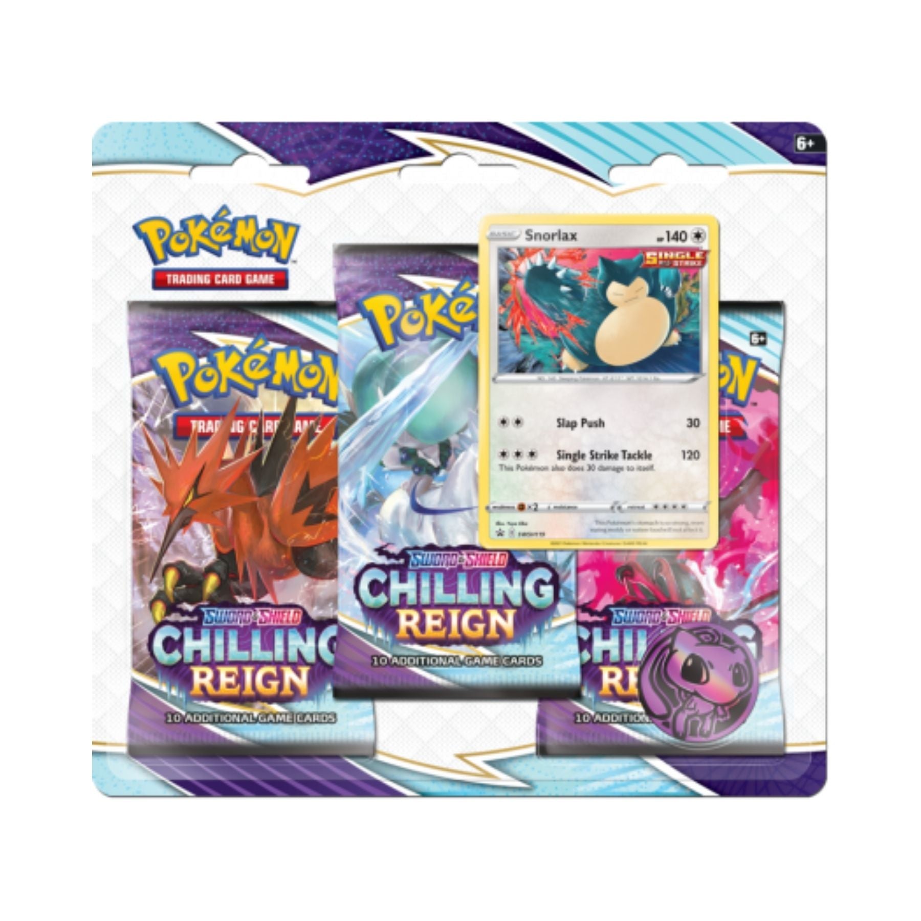 Pokemon - Chilling Reign - 3 Pack Blister - Snorlax
