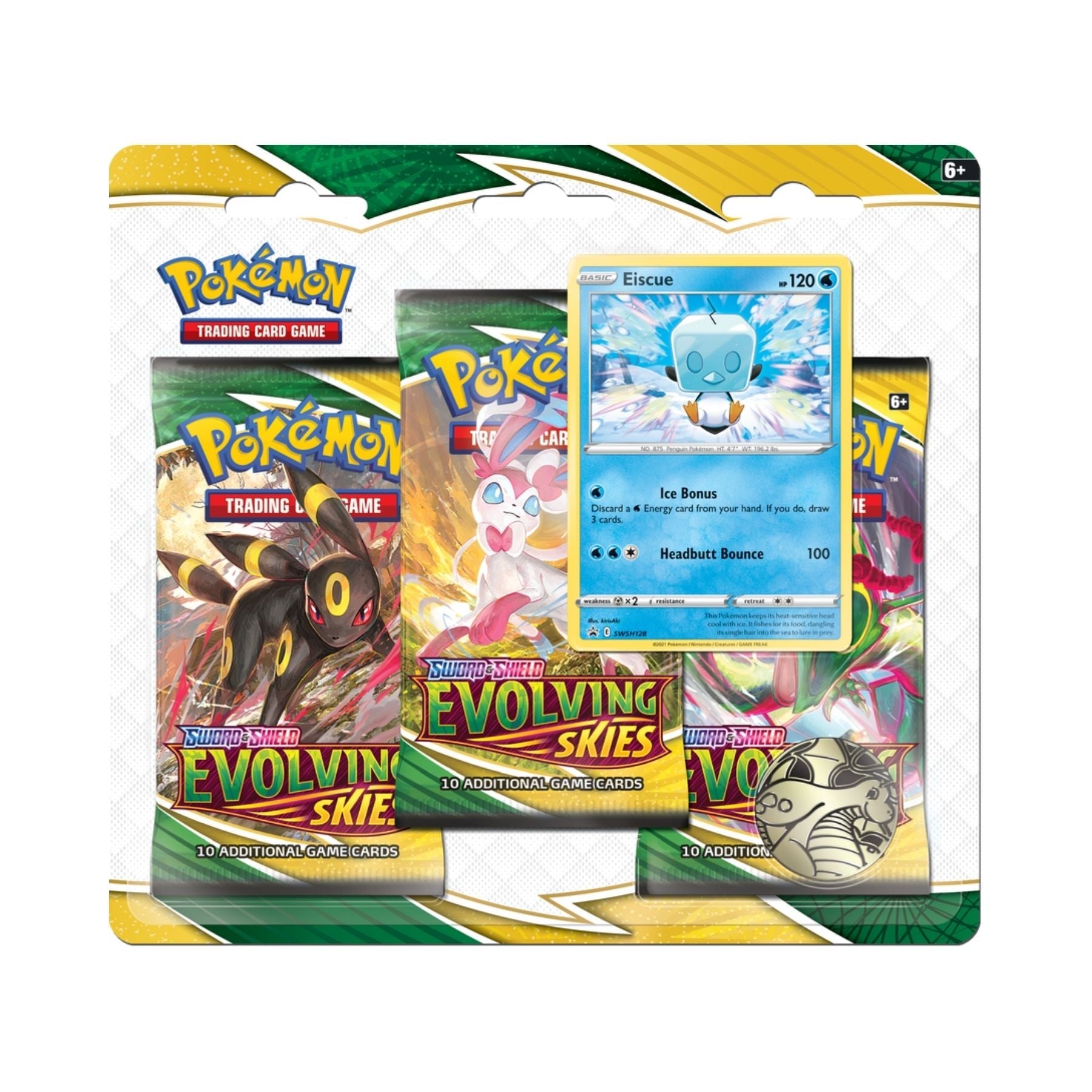 Pokemon - Evolving Skies - 3 Pack Blister - Eiscue