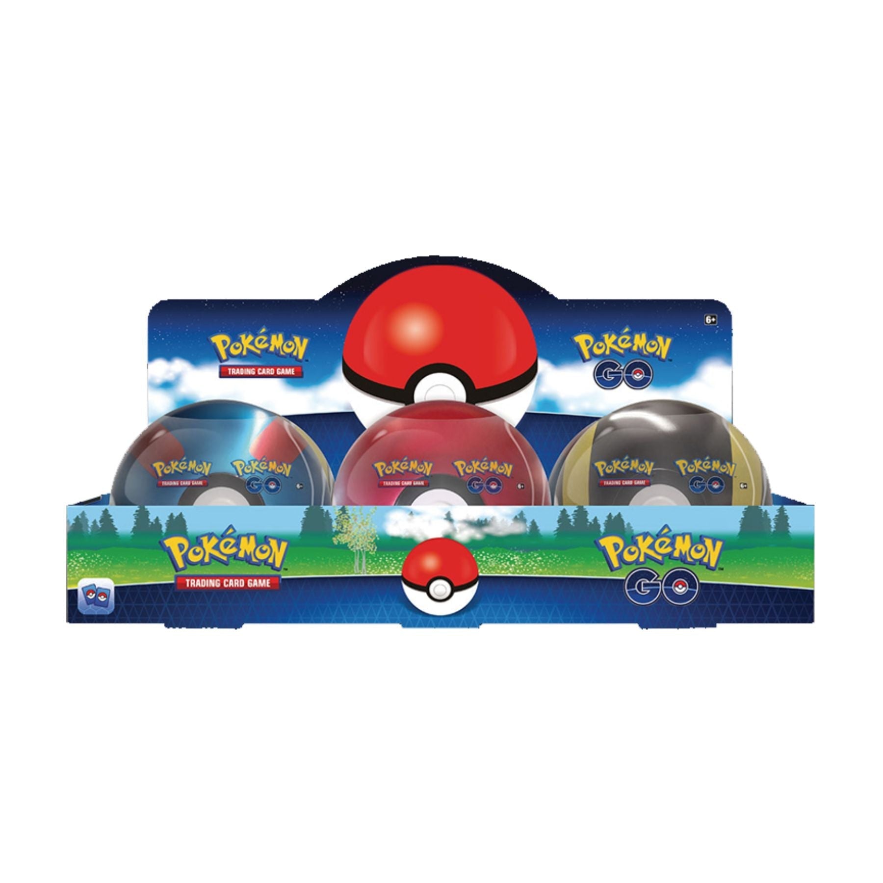 Pokemon GO - Poké Ball Tins - Display of 6