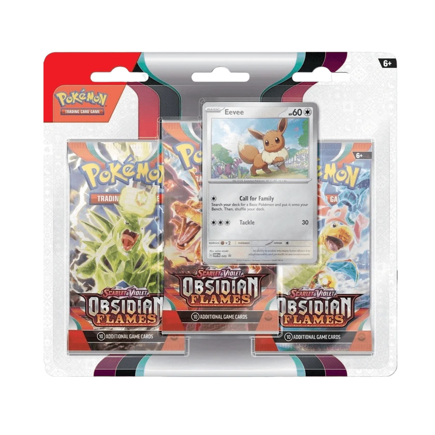 Pokemon - Obsidian Flames - 3 Pack Blister - Eevee
