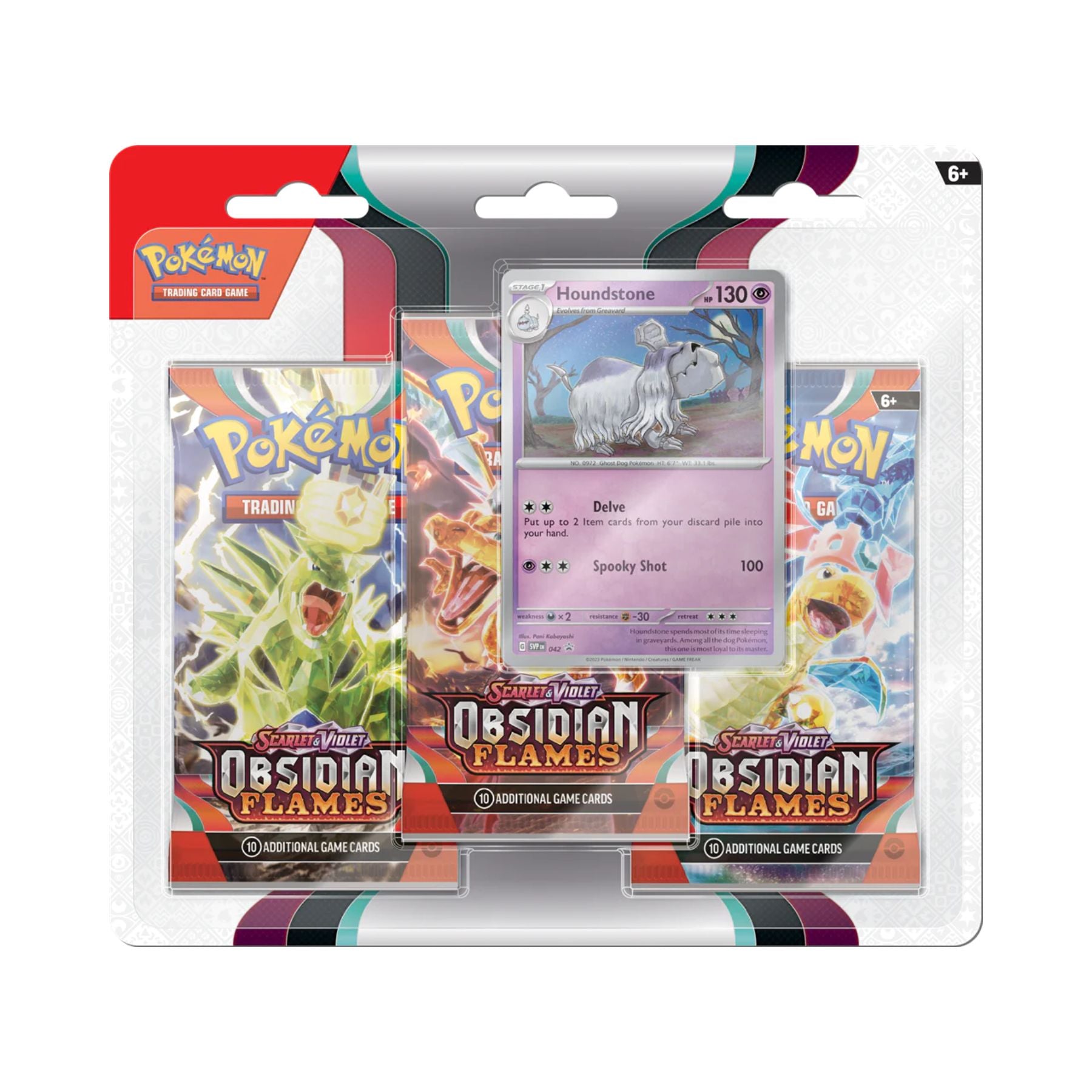 Pokemon - Obsidian Flames - 3 Pack Blister - Houndstone