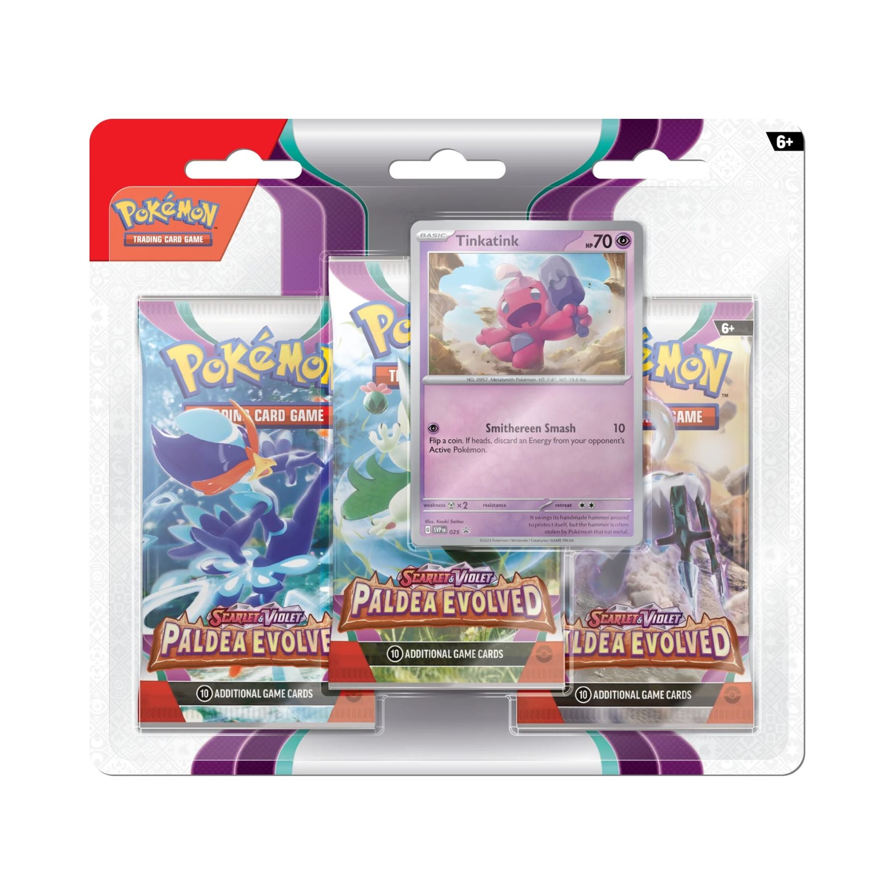 Pokemon - Paldea Evolved - 3 Pack Blister - Tinkatink