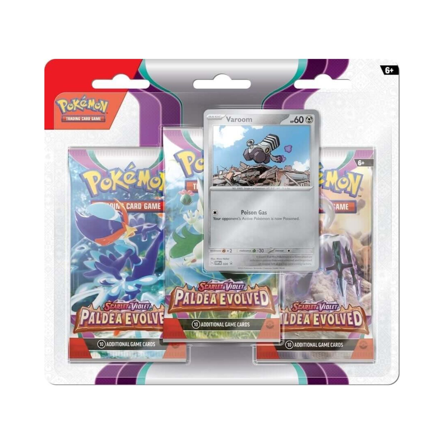 Pokemon - Paldea Evolved - 3 Pack Blister - Varoom
