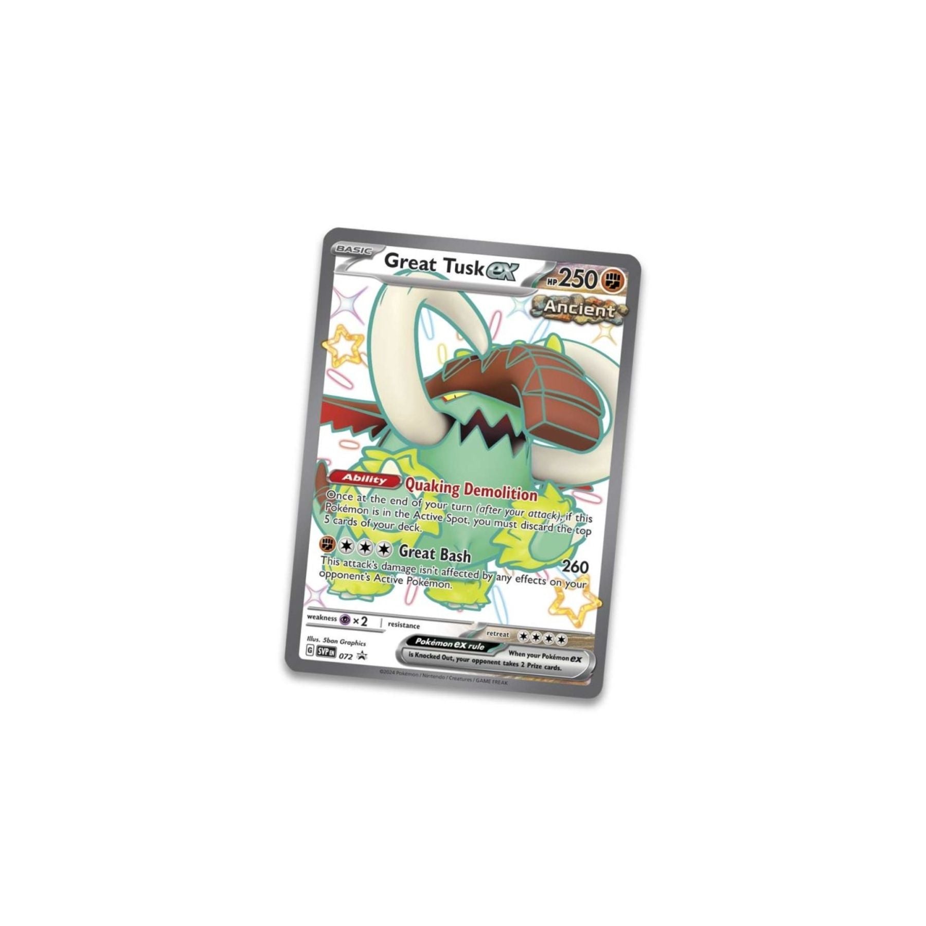 Pokemon - Paldean Fates - Great Tusk EX Tin