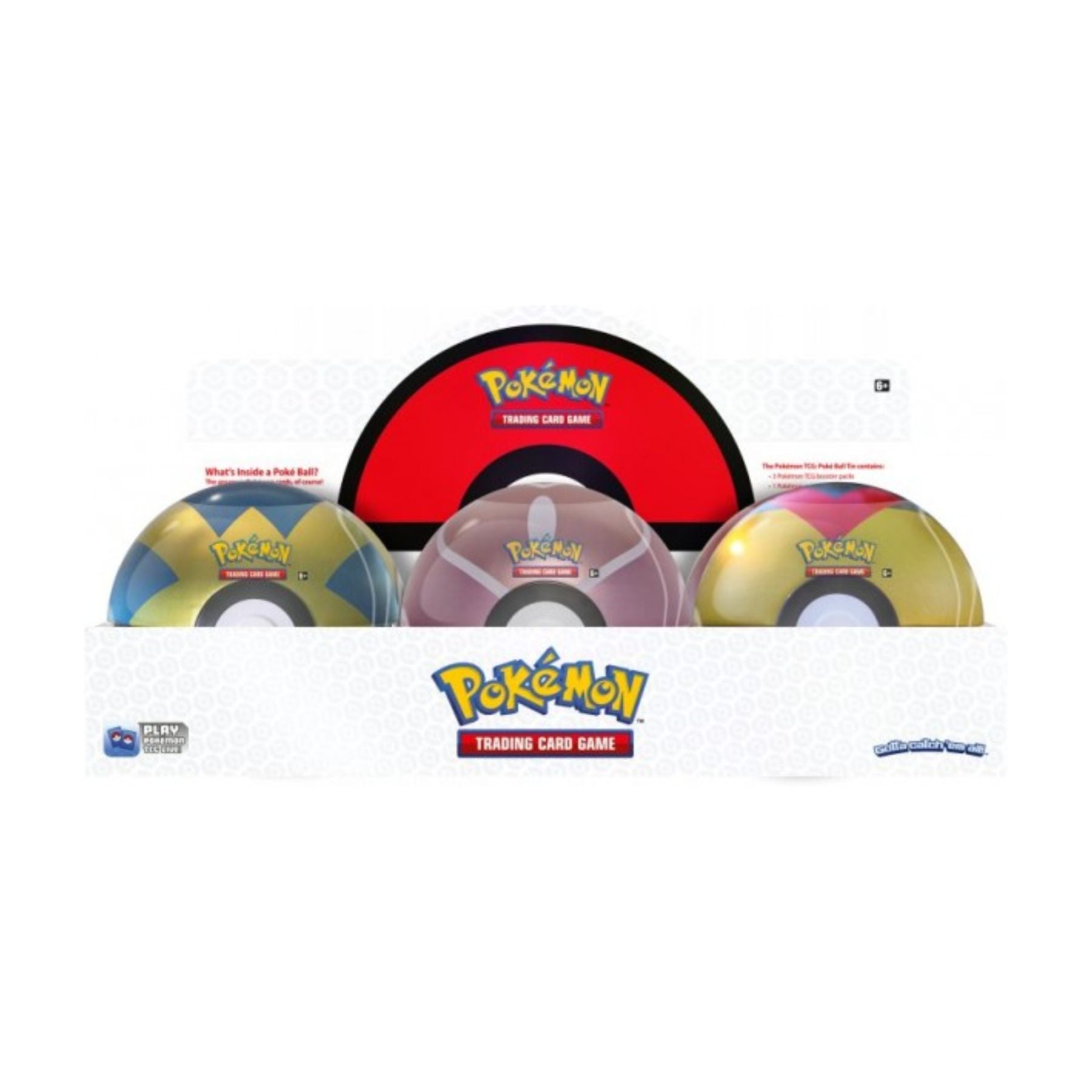 Pokemon - Pokéball Tin Q2 2022 - Display of 6
