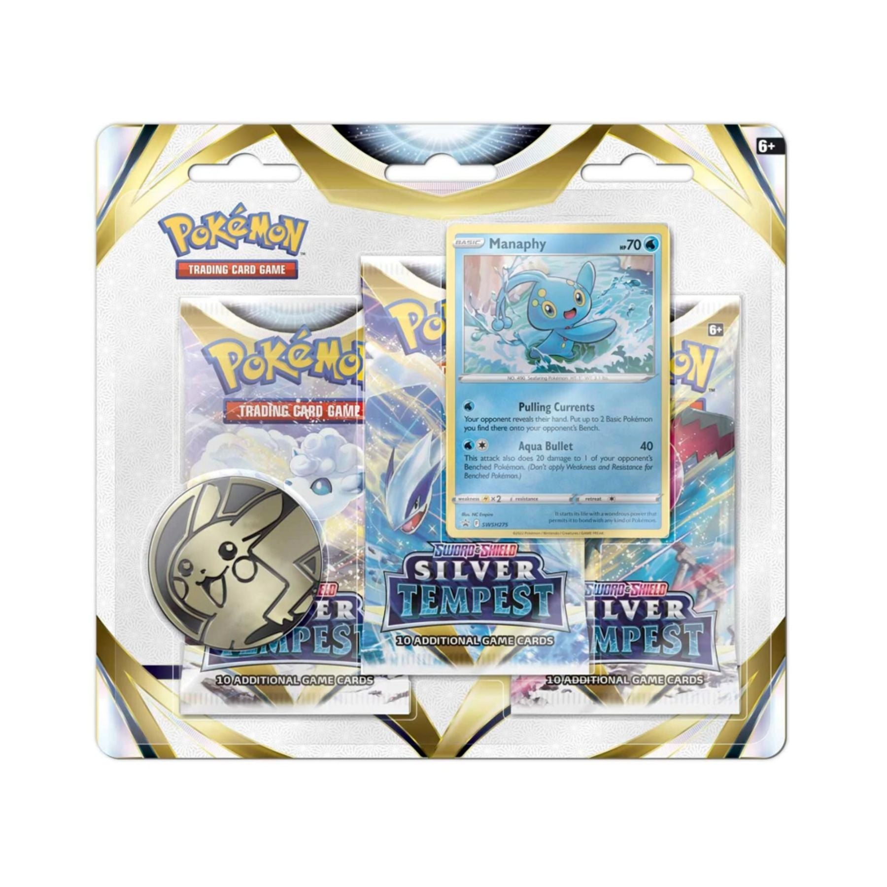 Pokemon - Silver Tempest - 3 Pack Blister - Manaphy