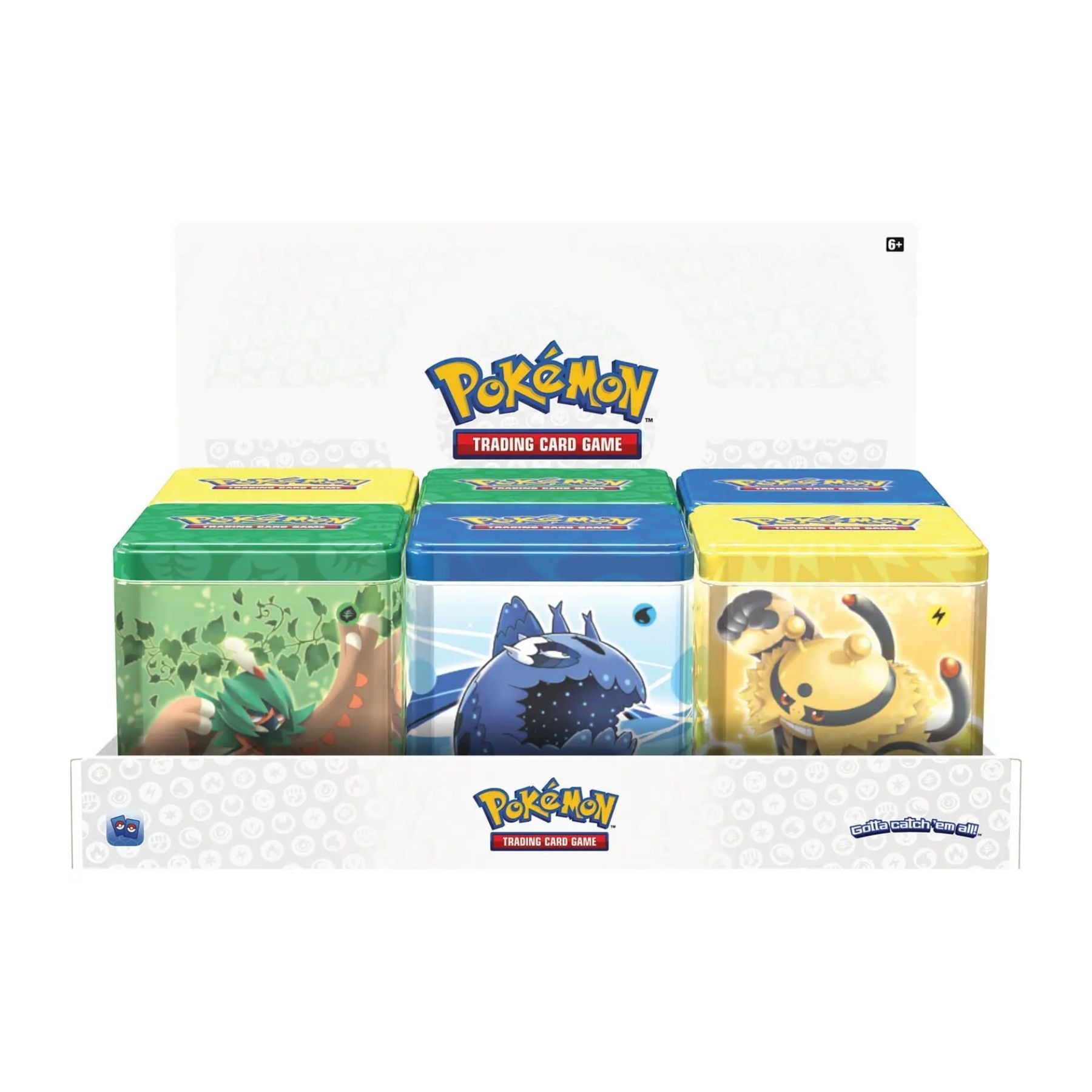 Pokemon - Stacking Tins - Display of 6 Tins