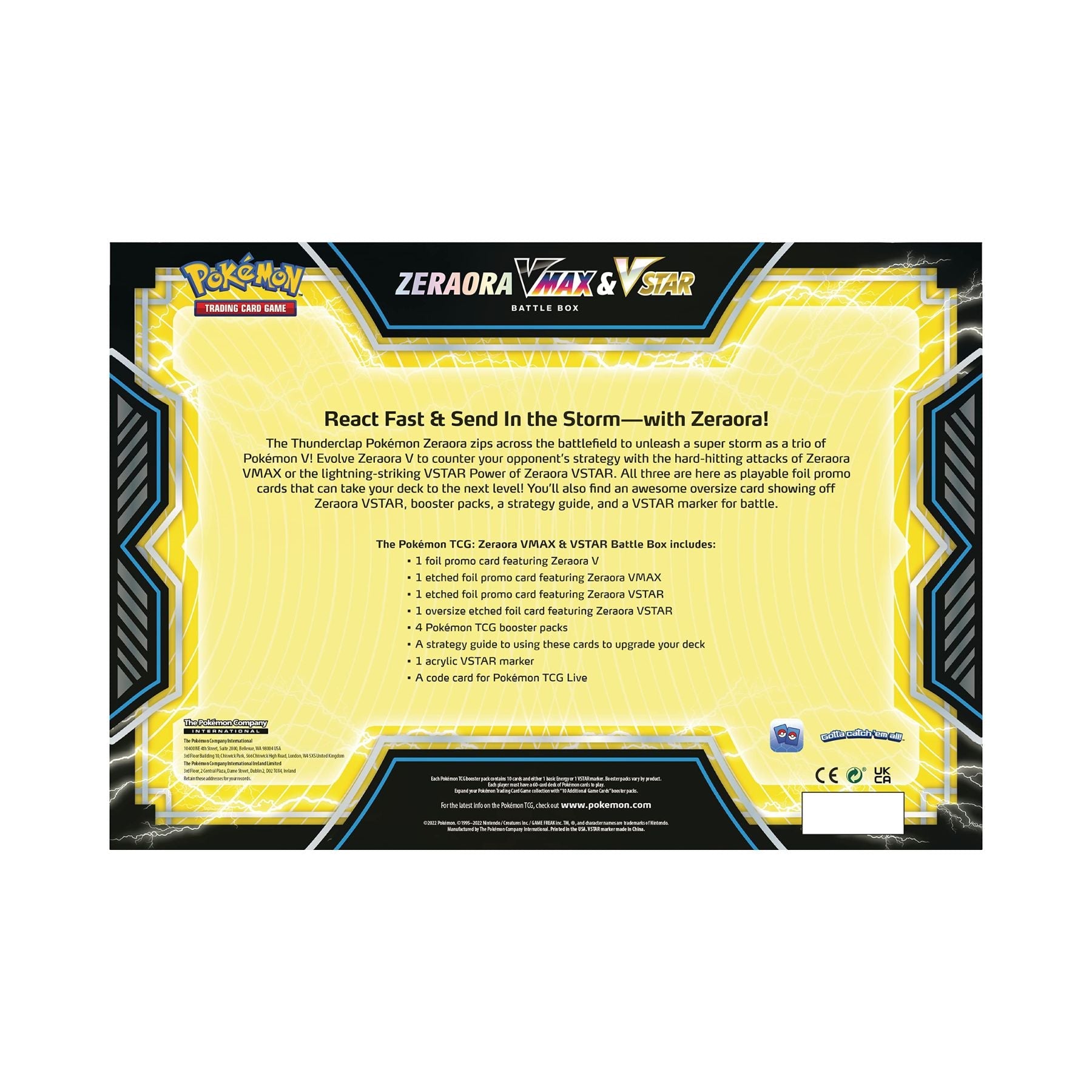 Pokemon - Zeraora VMAX & VSTAR - Battle Box