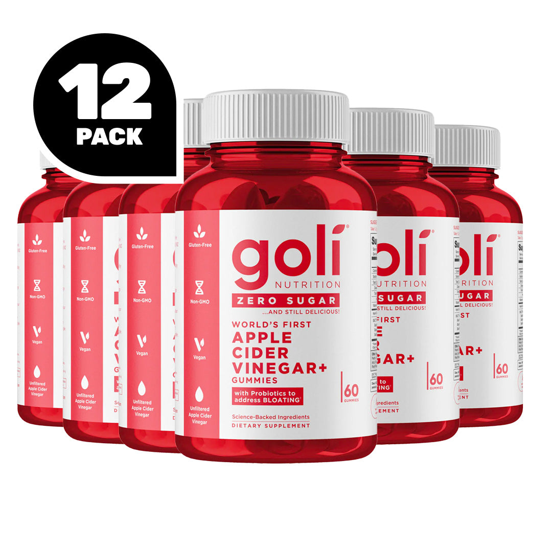 Goli Nutrition Apple Cider Vinegar Zero Sugar Gummies, 60 Gummies