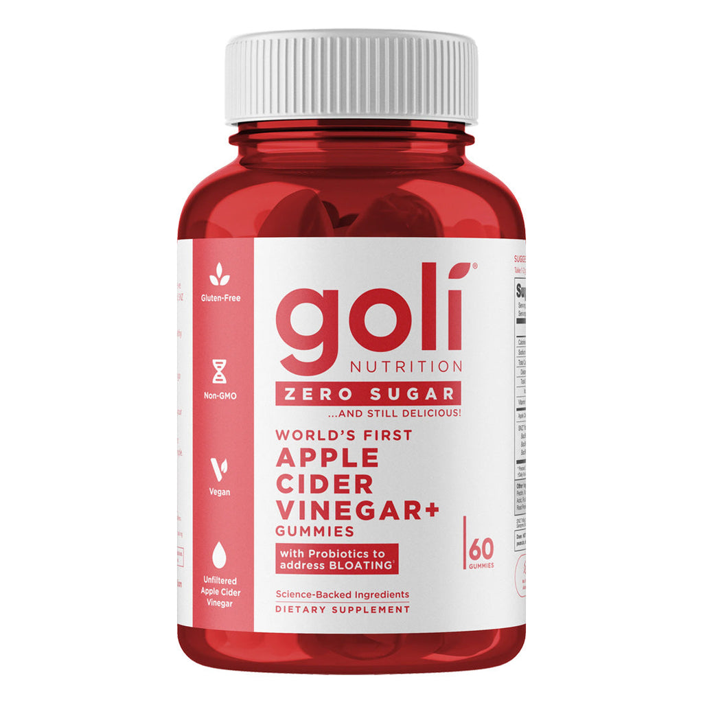 Goli Nutrition Apple Cider Vinegar Zero Sugar Gummies, 60 Gummies