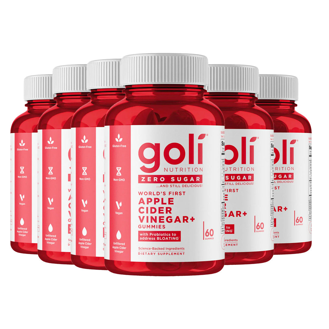 Goli Nutrition Apple Cider Vinegar Zero Sugar Gummies, 60 Gummies