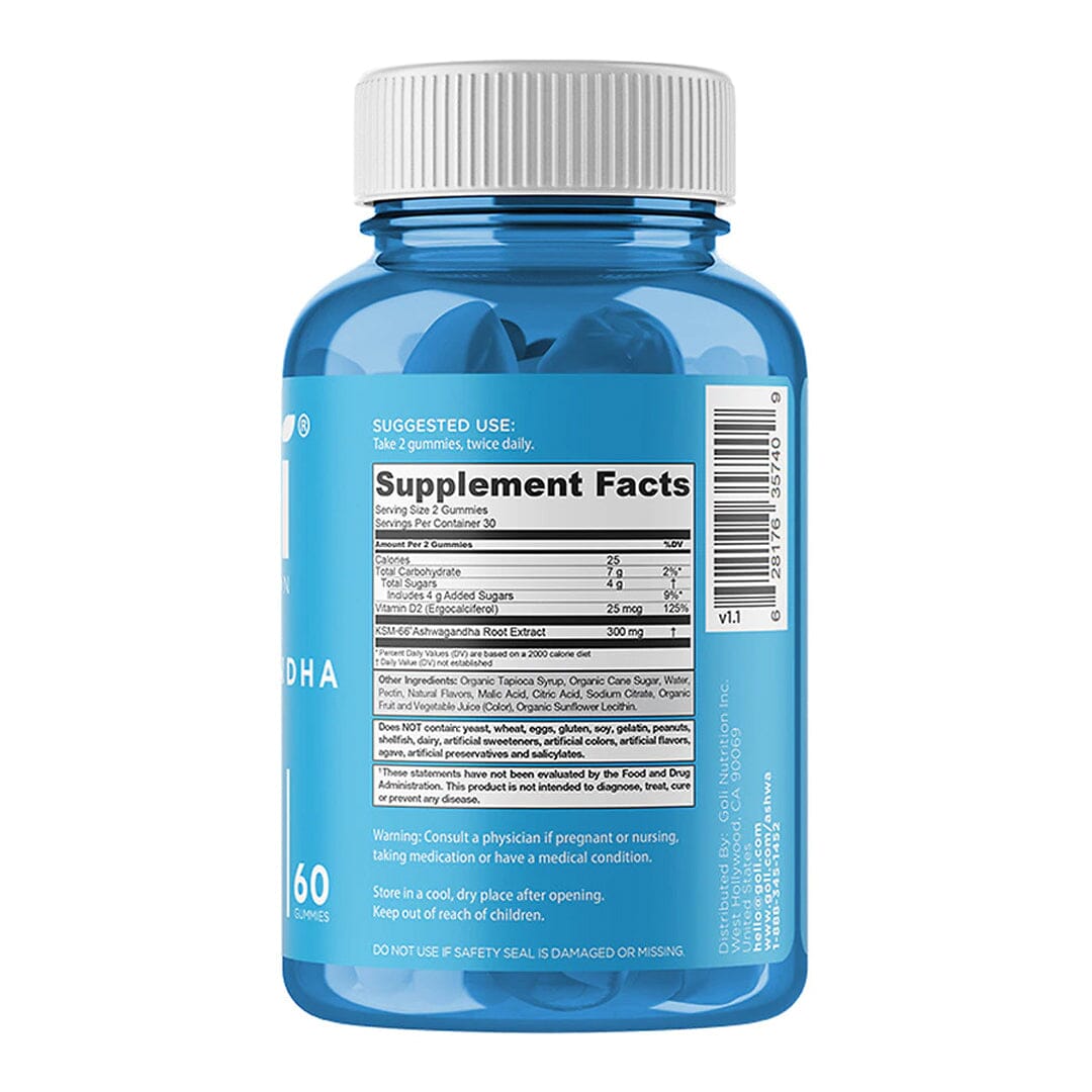 Goli Nutrition Ashwagandha Gummies, 60 Gummies