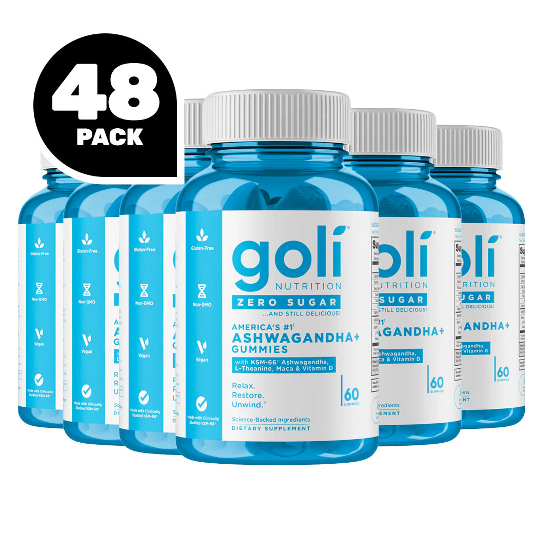 Goli Nutrition Ashwagandha Zero Sugar Gummies, 60 Gummies