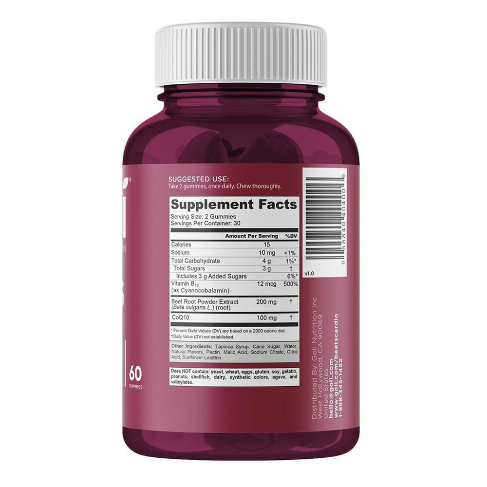 Goli Nutrition Beets Cardio Gummies