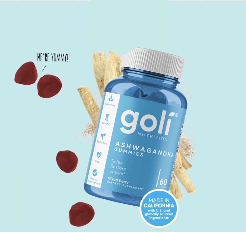 Goli Nutrition Ashwagandha Gummies, 60 Gummies