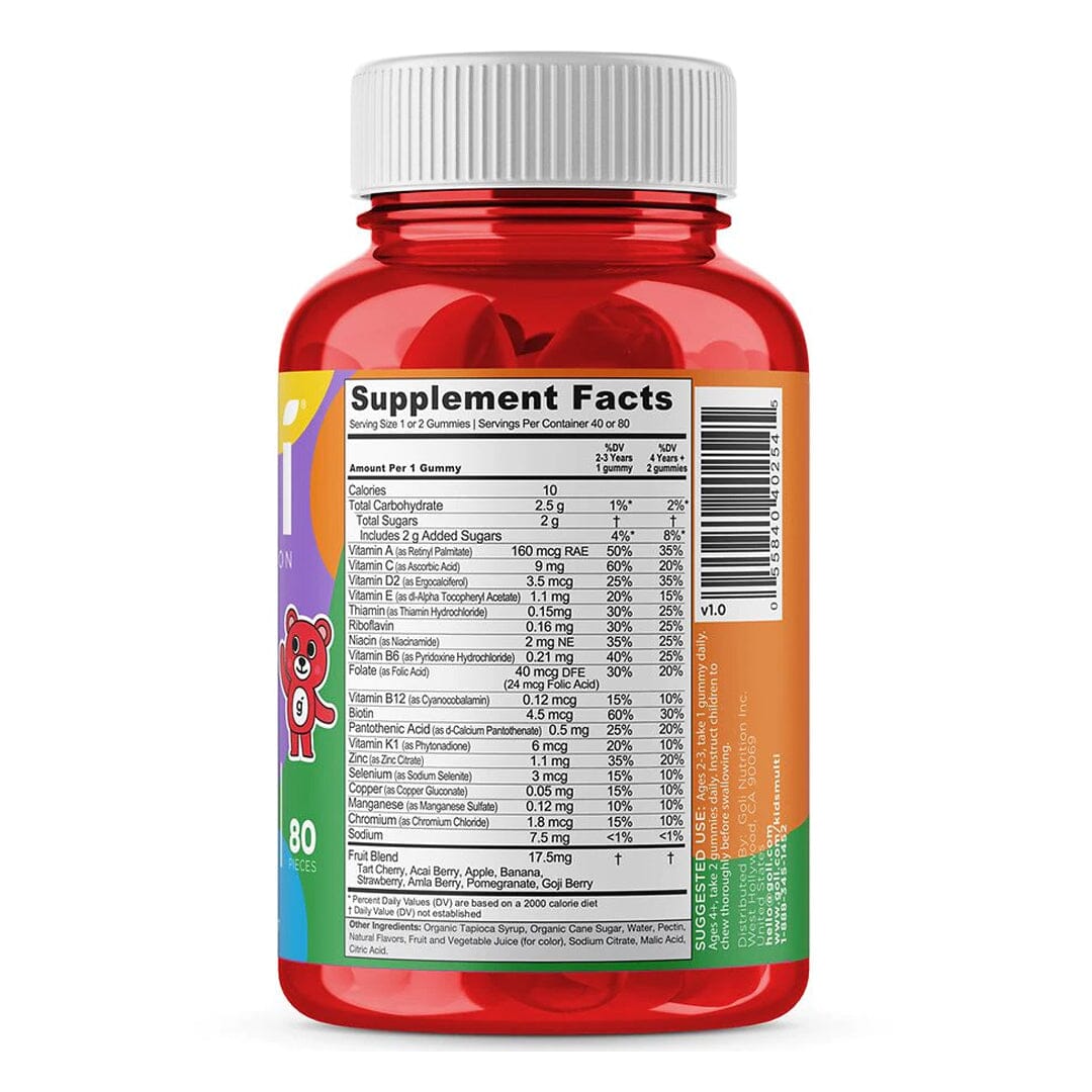 Goli Nutrition Complete Kids Multi Gummies