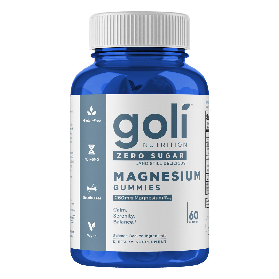 Goli Nutrition Magnesium Zero Sugar Gummies, 60 Gummies
