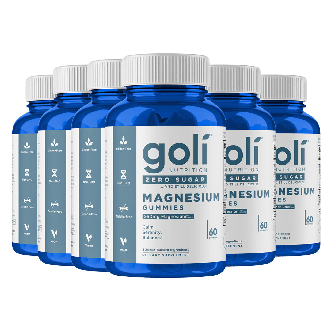 Goli Nutrition Magnesium Zero Sugar Gummies, 60 Gummies